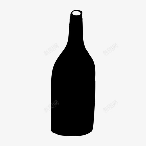 瓶子满的水svg_新图网 https://ixintu.com 瓶子 满的 水酒 手绘 夏季 图标