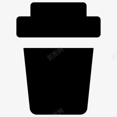 咖啡咖啡杯简单的图标图标