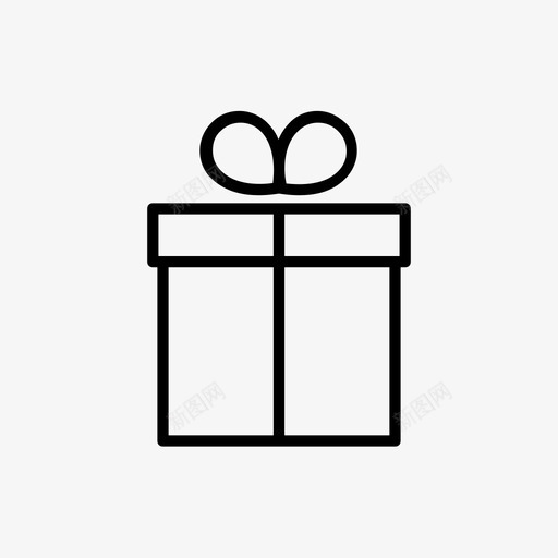 礼品礼物购物图标线svg_新图网 https://ixintu.com 礼品 礼物 购物 图标 标线