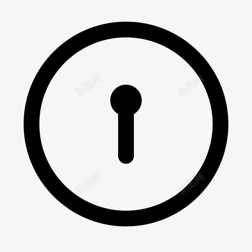 锁钥匙孔登录svg_新图网 https://ixintu.com 安全 钥匙孔 登录 密码 帐户 警报 基本