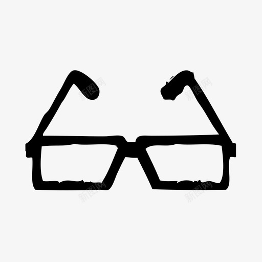 眼镜教育实验svg_新图网 https://ixintu.com 眼镜 教育 实验 实验学 学习 学校 科学 素描