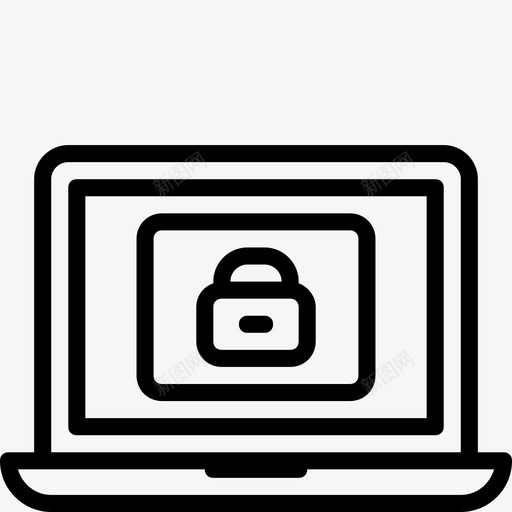锁笔记本电脑电脑锁挂锁svg_新图网 https://ixintu.com 电脑 笔记本 挂锁 功能 概述
