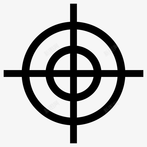 射击瞄准攻击svg_新图网 https://ixintu.com 射击 瞄准 攻击 杀戮 目标 警察
