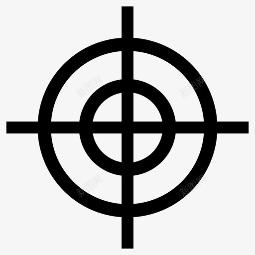 射击瞄准攻击svg_新图网 https://ixintu.com 射击 瞄准 攻击 杀戮 目标 警察
