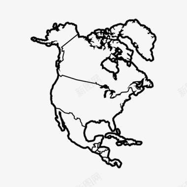 北美大陆州图标