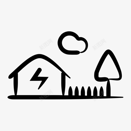自我维持家园清洁能源svg_新图网 https://ixintu.com 自我 维持 家园 清洁能源 绿色 房屋 手绘