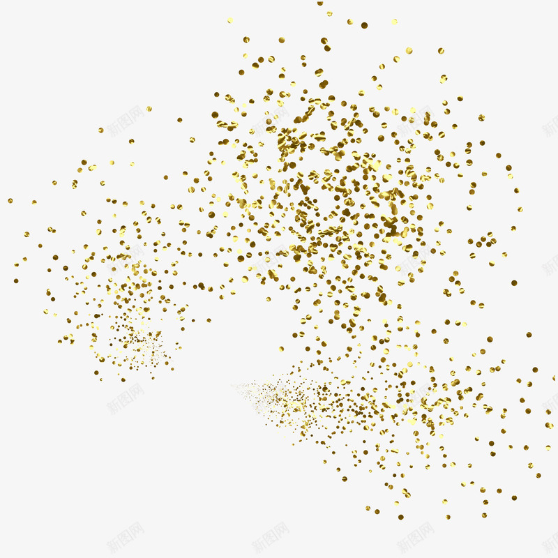 金色沙片png免抠素材_新图网 https://ixintu.com 金色 沙片