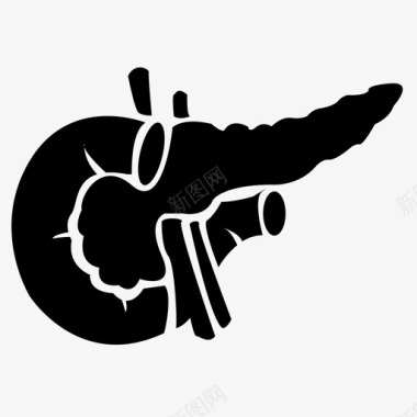 胰腺器官内脏图标