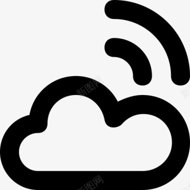 云wifi云计算互联网图标