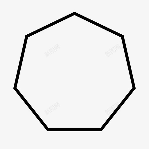 七边形二维形状几何svg_新图网 https://ixintu.com 形状 边形 二维 几何 数学