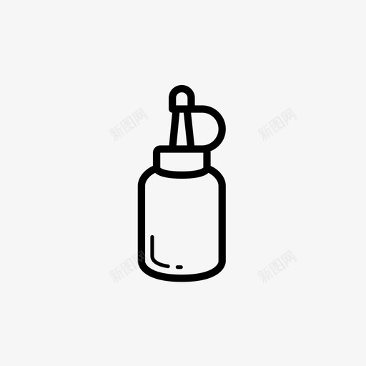榨汁瓶塑料瓶酱汁瓶svg_新图网 https://ixintu.com 榨汁 塑料瓶 酱汁 设备