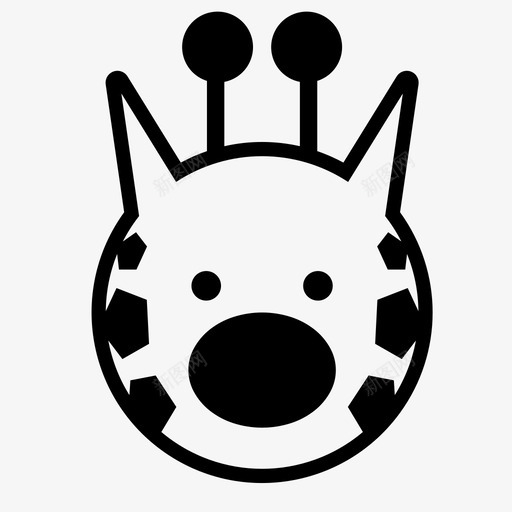 长颈鹿动物动物群svg_新图网 https://ixintu.com 动物 长颈鹿 动物群 丛林 自然 野人