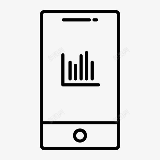 智能手机图表账单数据svg_新图网 https://ixintu.com 图表 智能 手机 账单 数据 统计