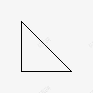 直角三角形形状图标