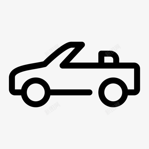 敞篷车汽车跑车svg_新图网 https://ixintu.com 汽车 敞篷车 跑车 交通工具