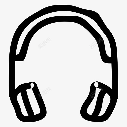 耳机免提音乐svg_新图网 https://ixintu.com 耳机 免提 音乐 立体声 语音 搜索引擎 优化 营销 手绘