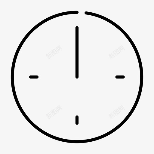 十二点午夜中午svg_新图网 https://ixintu.com 十二点 午夜 中午 挂钟 钟薄