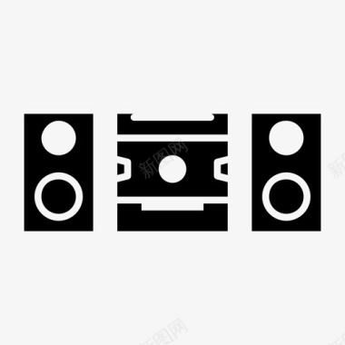 音箱录音电子图标