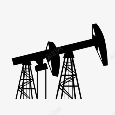 石油井架采油机油泵图标