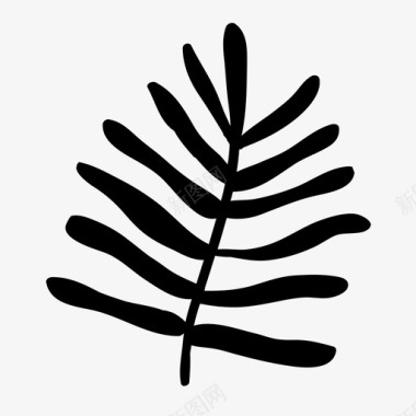 树枝树叶自然图标