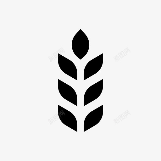小麦农业水稻svg_新图网 https://ixintu.com 农业 小麦 水稻 字形