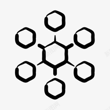 连接交换网络图标