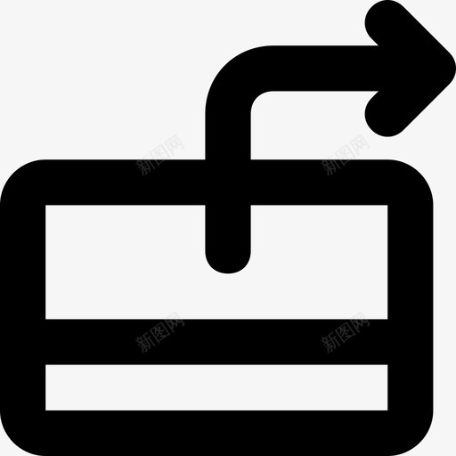 信用卡箭头银行svg_新图网 https://ixintu.com 信用卡 银行 箭头 塑料 货币 金融 材料 平滑 线图 图标