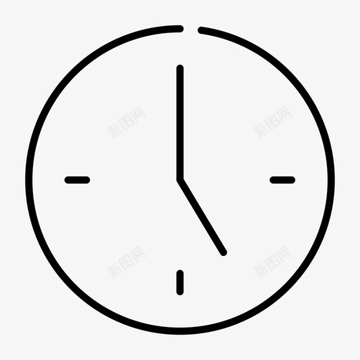 五点钟秒表计时器svg_新图网 https://ixintu.com 点钟 五点钟 秒表 计时器 挂钟 薄钟