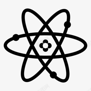 化学原子教育图标
