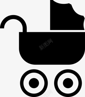 婴儿车老人车图标