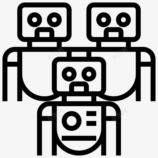 机器人工程团队合作svg_新图网 https://ixintu.com 机器人 工程 工程机 团队 合作 技术