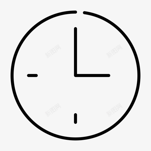 三点钟秒表计时器svg_新图网 https://ixintu.com 点钟 三点钟 秒表 计时器 挂钟 薄钟