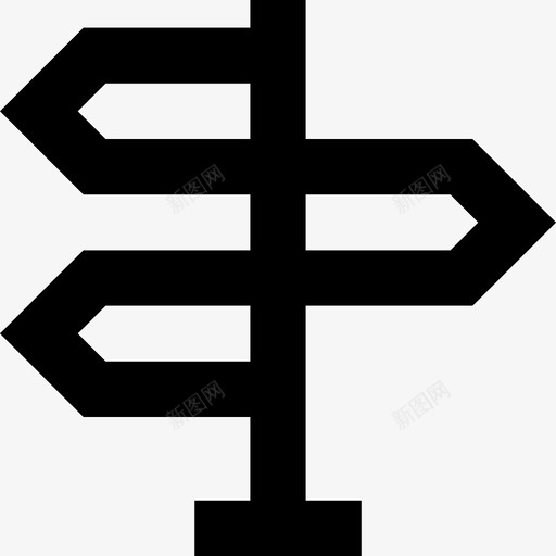 路标方向箭头方向柱svg_新图网 https://ixintu.com 路标 方向 箭头 指路 线路 要素 图标