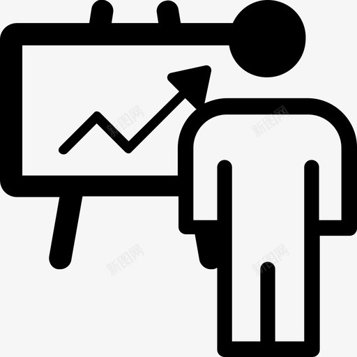 演示板画架svg_新图网 https://ixintu.com 演示 板画 画架 图表 讲座 教师 搜索引擎 优化 数字 营销 字形