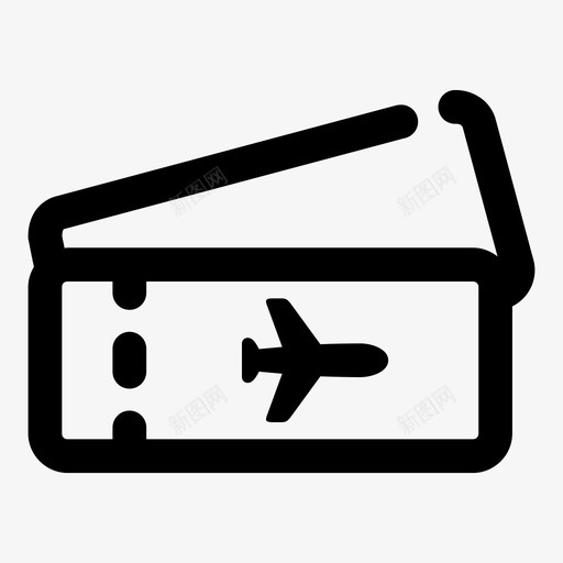 飞机票出发旅游svg_新图网 https://ixintu.com 飞机票 出发 旅游 假期 剪贴