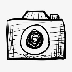 手绘摄影师相机35毫米胶卷高清图片