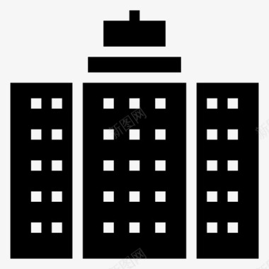 建筑住宅酒店图标