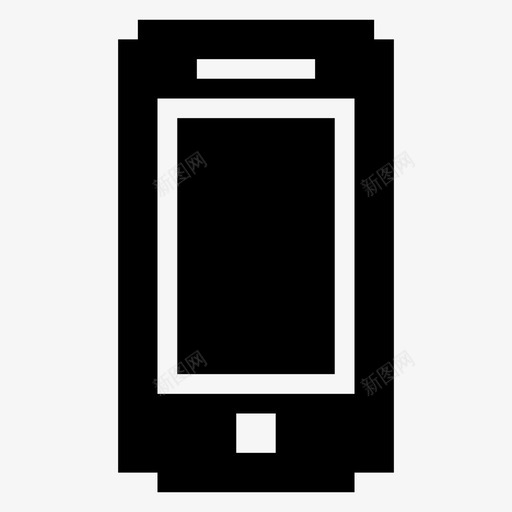 手机8位应用程序svg_新图网 https://ixintu.com 像素 手机 机位 应用程序 移动