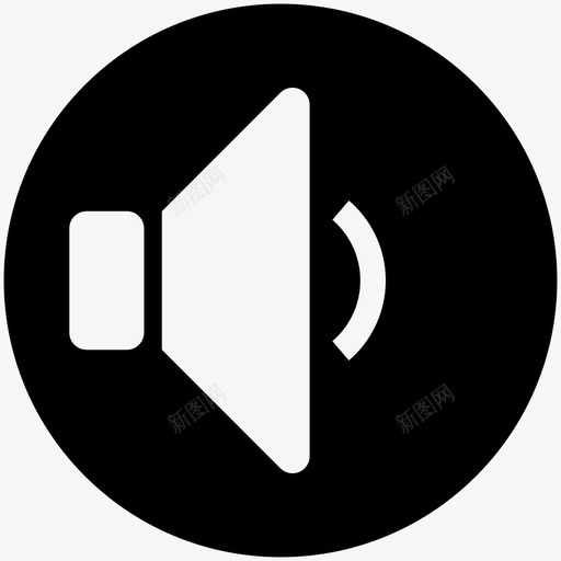 音量音频收听svg_新图网 https://ixintu.com 音频 音乐 音量 收听 音乐声 声音 音量控制