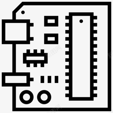 pcb电路数字图标