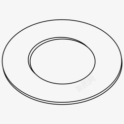 玻璃餐盘餐盘轮廓烹饪器具餐具高清图片
