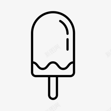 冰棒甜点餐车图标