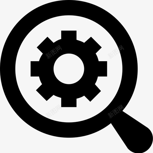 设置齿轮探索svg_新图网 https://ixintu.com 设置 齿轮 探索 放大镜 搜索 科技 材料 字形 图标