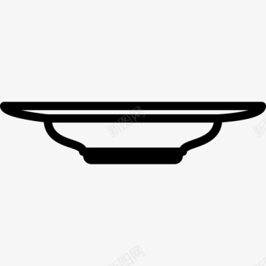 深盘子烹饪菜肴图标