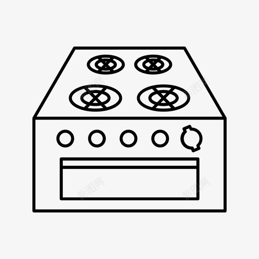 烤箱炉灶烹饪煤气炉svg_新图网 https://ixintu.com 烤箱 炉灶 烹饪 煤气炉 热板 厨房