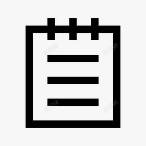 记事本文章文件svg_新图网 https://ixintu.com 文件 记事本 文章 纸张