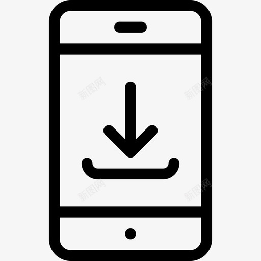 智能手机手机下载svg_新图网 https://ixintu.com 手机 智能 下载 文件