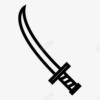 剑日本武士刀图标