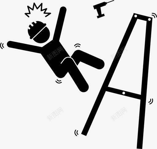 从梯子上摔下来建筑保险svg_新图网 https://ixintu.com 梯子 摔下 下来 建筑 保险 职业 不幸
