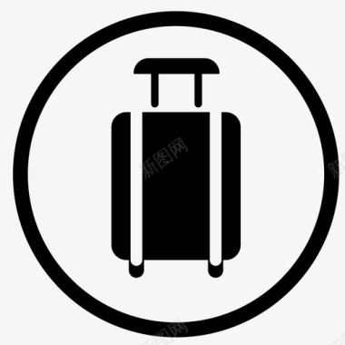 旅游机场行李图标